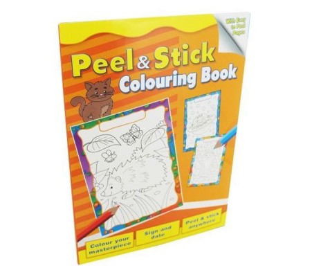 Peel And Stick Colouring Book