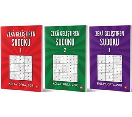 Zeka Geliştiren Sudoku Seti (3 Kitap Takım) Zeka Geliştiren Sudoku Seti (3 Kitap Takım)