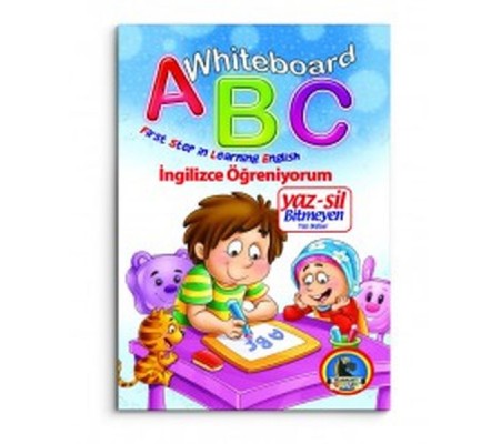 Whiteboard ABC First Step in Learning English / Yaz-Sil Bitmeyen Yazı Defteri