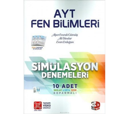 3D AYT Fen Bilimleri Video Çözümlü Simülasyon Denemeler (Yeni)