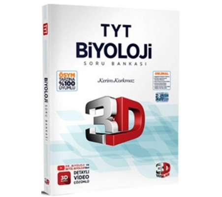 3D 2023 TYT Biyoloji Tamamı Video Çözümlü Soru Bankası