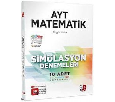 3D AYT Matematik 10 lu Simülasyon 2023 Denemeleri Video Çözümlü (Yeni)