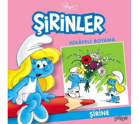 Şirine Hikayeli Boyama - Şirinler