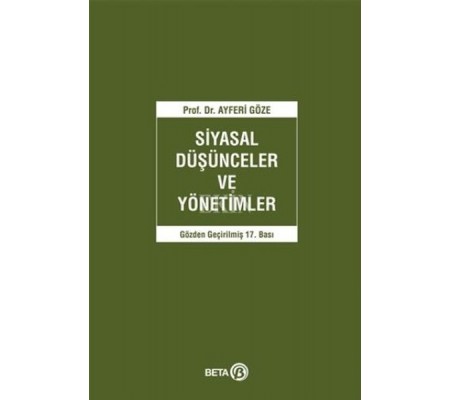 Siyasal Düşünceler ve Yönetimler