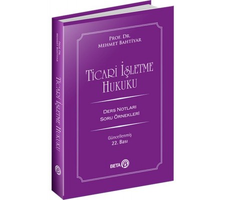 Ticari İşletme Hukuku Ders Notları