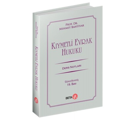 Kıymetli Evrak Hukuku Ders Notları