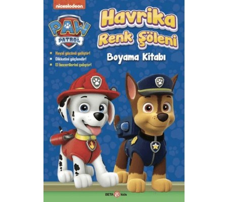 Paw Patrol Havrika Renk Şöleni Boyama Kitabı Paw Patrol Havrika Renk Şöleni Boyama Kitabı