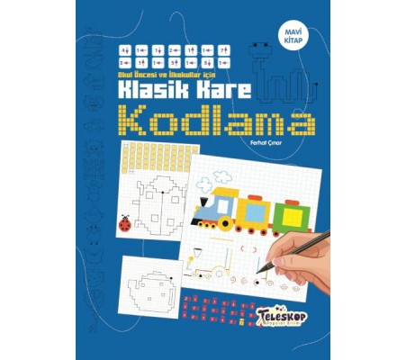 Klasik Kare Kodlama Mavi Kitap