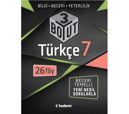 Tudem 7. Sınıf Türkçe 3 Boyut (Yeni)