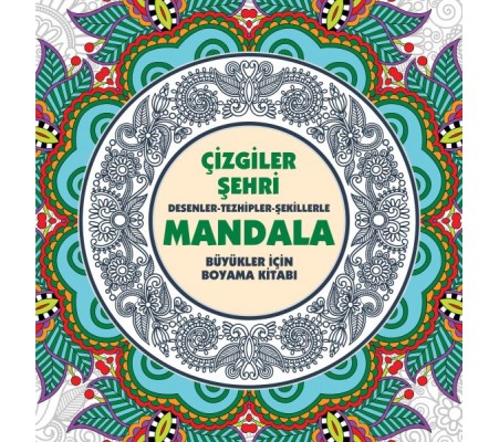 Çizgiler Şehri - Mandala (Büyükler İçin Boyama) Çizgiler Şehri - Mandala (Büyükler İçin Boyama)
