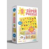 2 Süper Puzzle - Alfabe - Sayılar 4+ Yaş