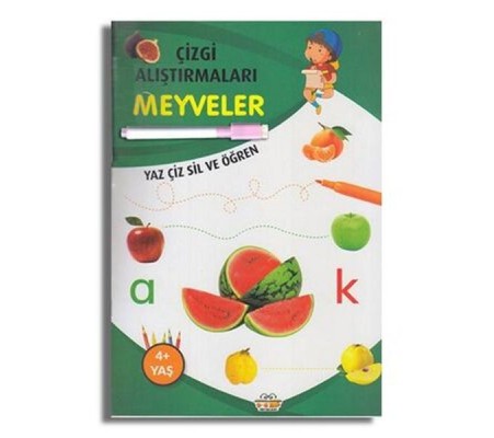 Çizgi Alıştırmaları Meyveler