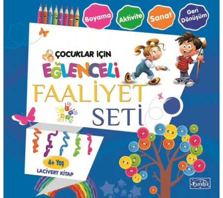 Eğlenceli Faaliyet Seti - Lacivert Kitap - 4+ Yaş Eğlenceli Faaliyet Seti - Lacivert Kitap - 4+ Yaş