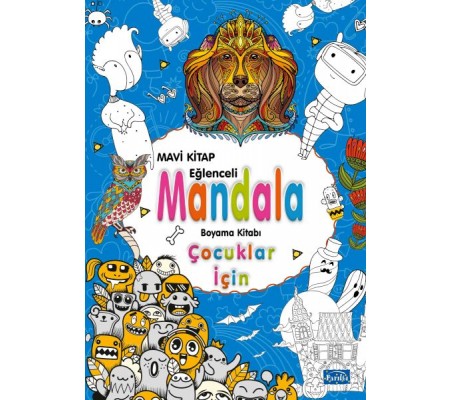 Çocuklar İçin Mandala Mavi