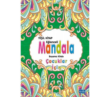 Çocuklar İçin Mandala Yeşil