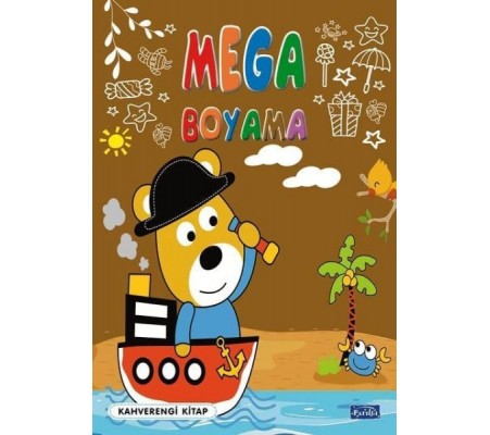 Mega Boyama Kahverengi Kitap