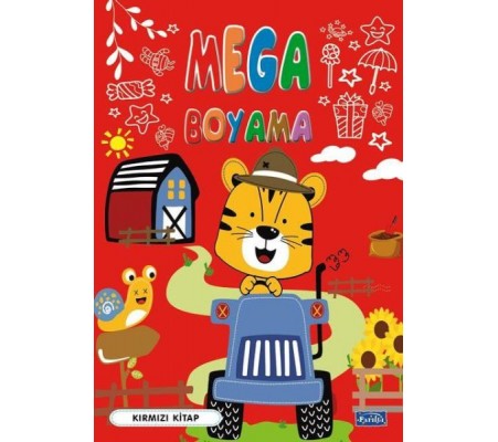 Mega Boyama Kırmızı Kitap
