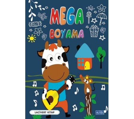 Mega Boyama Lacivert Kitap