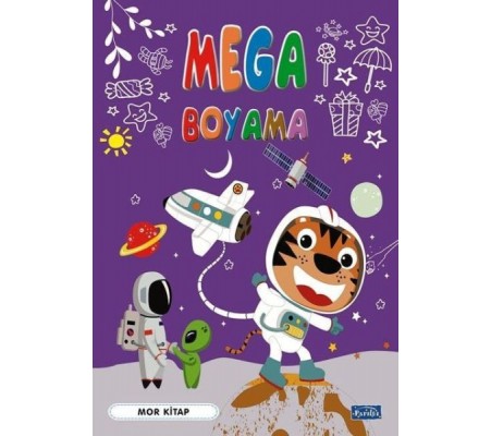 Mega Boyama Mor Kitap
