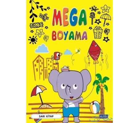 Mega Boyama Sarı Kitap