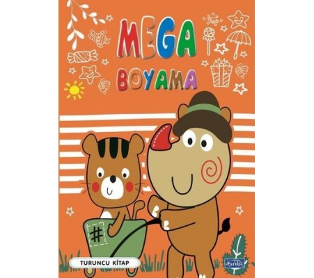 Mega Boyama Turuncu Kitap