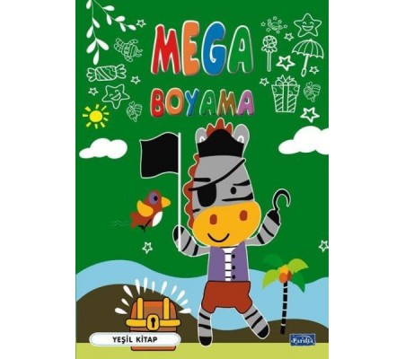 Mega Boyama Yeşil Kitap
