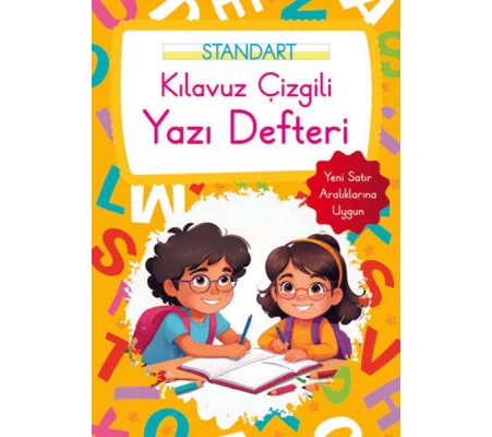Kılavuz Çizgili Yazı Defteri Büyük Boy - Turuncu Kılavuz Çizgili Yazı Defteri Büyük Boy - Turuncu