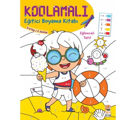 Kodlamalı Eğitici Boyama Kitabı - Eğlenceli Tatil Kodlamalı Eğitici Boyama Kitabı - Eğlenceli Tatil