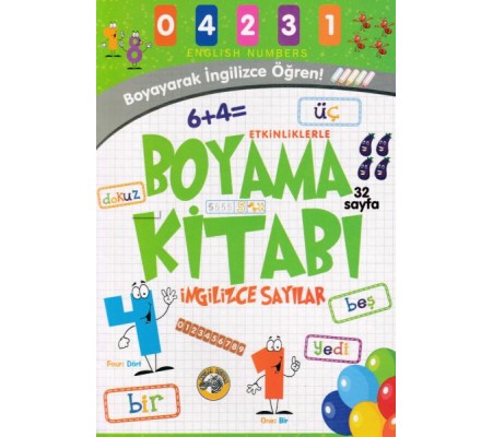 Etkinliklerle Boyama Kitabı İngilizce Sayılar Etkinliklerle Boyama Kitabı İngilizce Sayılar