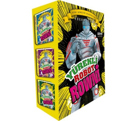 Yürekli Robot Rowni Seti - 3 Kitap Kutulu Yürekli Robot Rowni Seti - 3 Kitap Kutulu