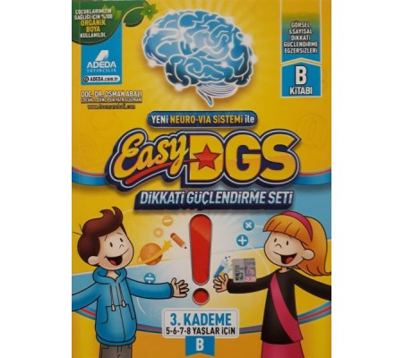 Easy Dikkati Güçlendirme Seti 3. Kademe B 5-8 Yaş (1 Kitap) Easy Dikkati Güçlendirme Seti 3. Kademe B 5-8 Yaş (1 Kitap)