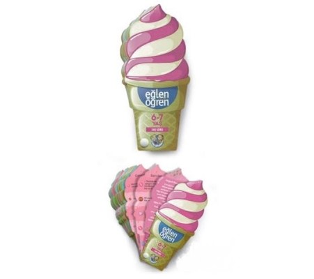 Eğlen Öğren Ice Cream - 300 Soru (6-7 Yaş)