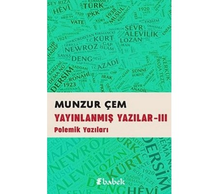 Yayınlanmış Yazılar -3