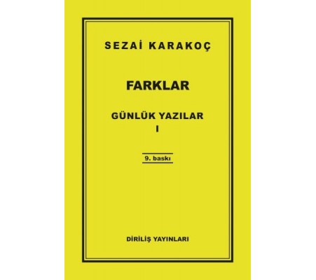 Günlük Yazılar 1 - Farklar