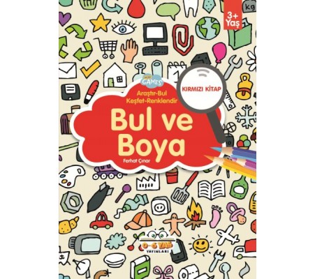 Bul ve Boya Kırmızı Kitap Bul ve Boya Kırmızı Kitap