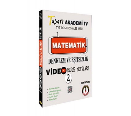 Tasarı TYT DGS KPSS ALES MSÜ Matematik Denklem Eşitsizlik Video Ders Notları