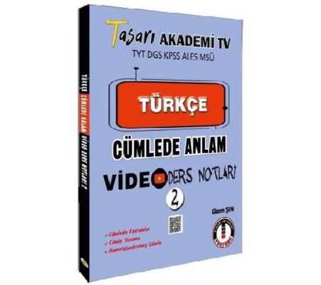 Tasarı TYT DGS KPSS ALESS MSÜ Türkçe Cümlede Anlam Video Ders Notları