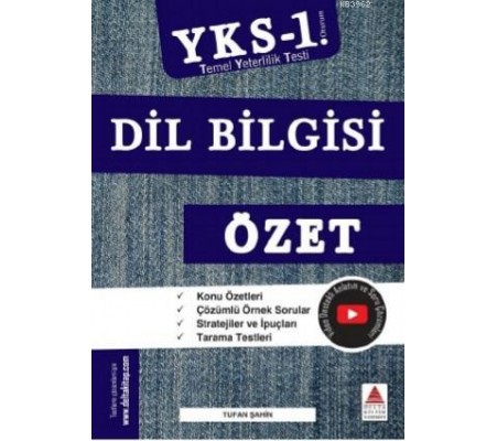 Delta Kültür TYT Dil Bilgisi Özet YKS 1. Oturum (Yeni) Delta Kültür TYT Dil Bilgisi Özet YKS 1. Oturum (Yeni)