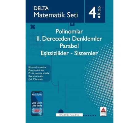 Matematik Seti 4.Kitap - Polinomlar-2. Dereceden Denklemler - Parabol - Eşitsizlikler - Sistemler