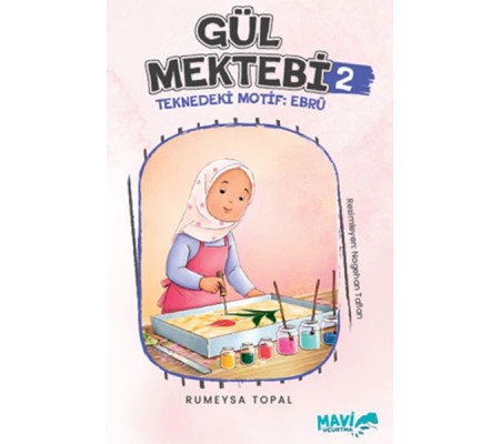 Gül Mektebi 2 Teknedeki Motif Ebru Gül Mektebi 2 Teknedeki Motif Ebru