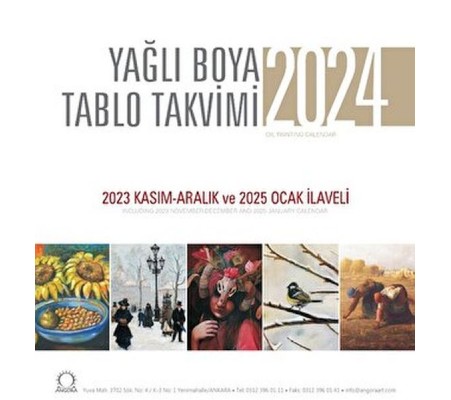 Yağlı Boya Tablo Takvimi 2024 Duvar Takvimi Yağlı Boya Tablo Takvimi 2024 Duvar Takvimi