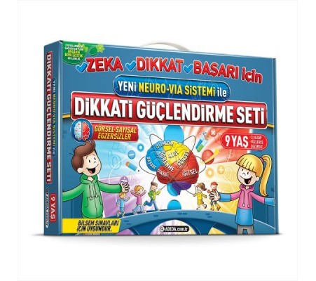 Dikkati Güçlendirme Seti  3. Sınıf – 9 Yaş- Neuro-Via