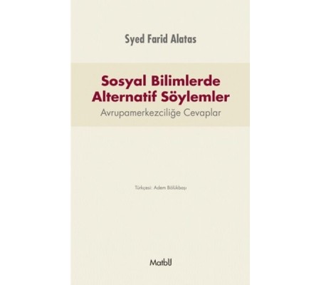 Sosyal Bilimlerde Alternatif Söylemler