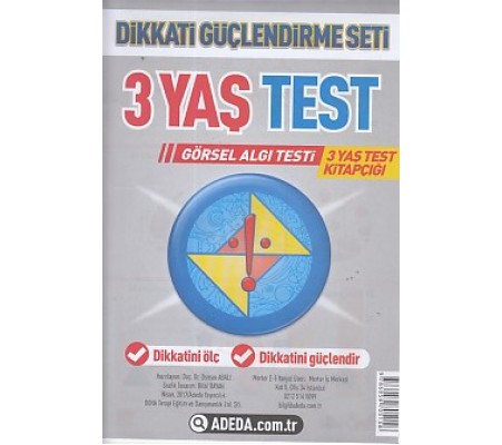 Dikkati Güçlendirme Seti Yaprak Test 3 Yaş