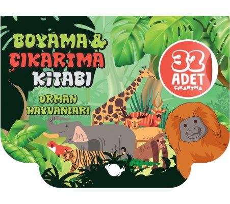 Orman Hayvanları - Boyama ve Çıkartma Kitabı Orman Hayvanları - Boyama ve Çıkartma Kitabı