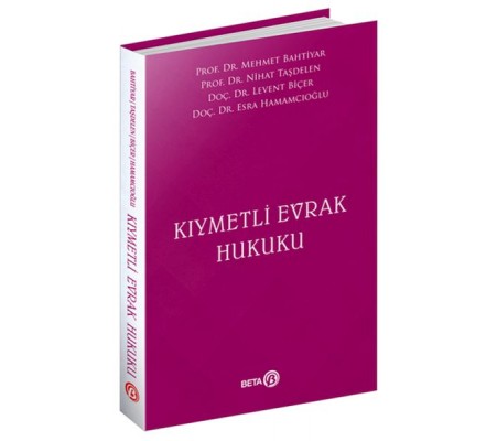 Kıymetli Evrak Hukuku Kıymetli Evrak Hukuku
