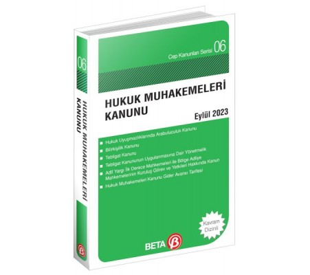 Cep Kanunları Serisi 06 - Hukuk Muhakemeleri Kanunu (Cep Boy)