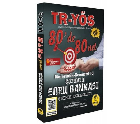 Tasarı  2025 TR YÖS Matematik-Geometri-IQ 80 De 80 Net