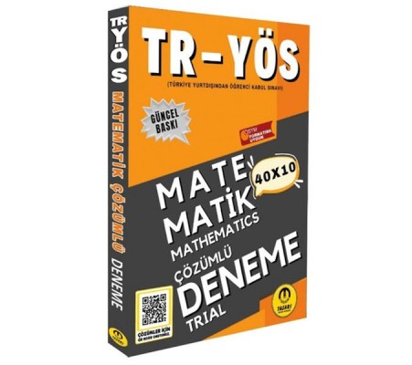 Tasarı 2025 TR YÖS Matematik 40X10 Çözümlü Deneme