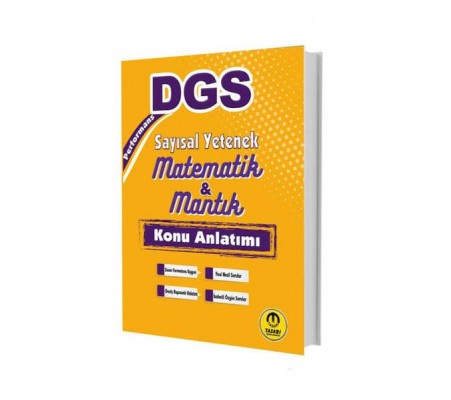 Tasarı Yayınları 2025 DGS Performans Sayısal Yetenek Matematik Mantık Konu Anlatımı